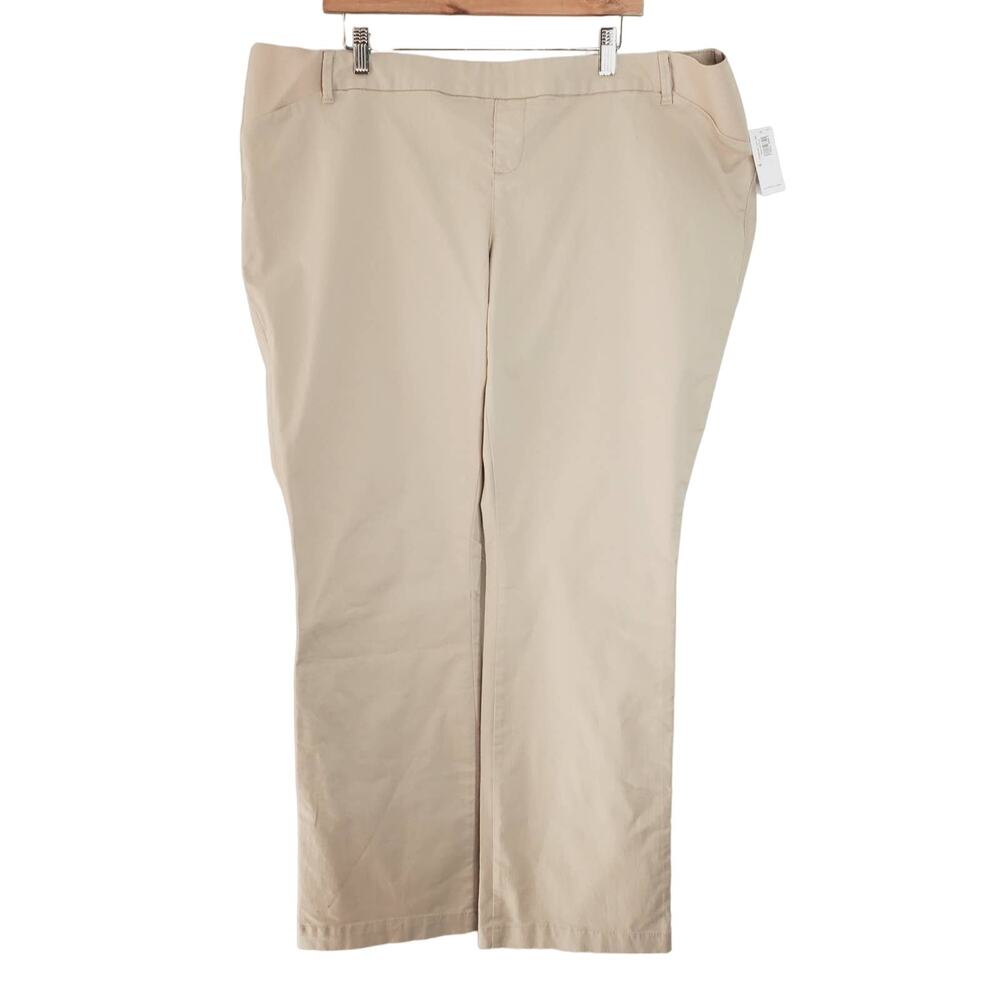 NWT Old Navy Maternity Boot Cut Side Panel Chinos Size 18